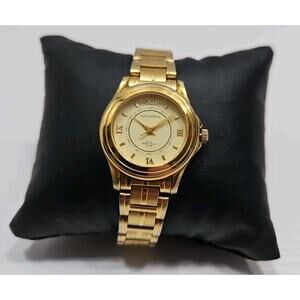 Generra Gold Tone Womens Watch New Battery W122